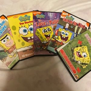 Bundle of 5: Square Pants DVDS.